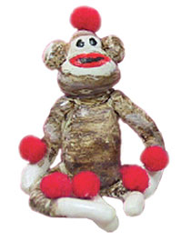 Dollhouse Miniature Sock Monkey